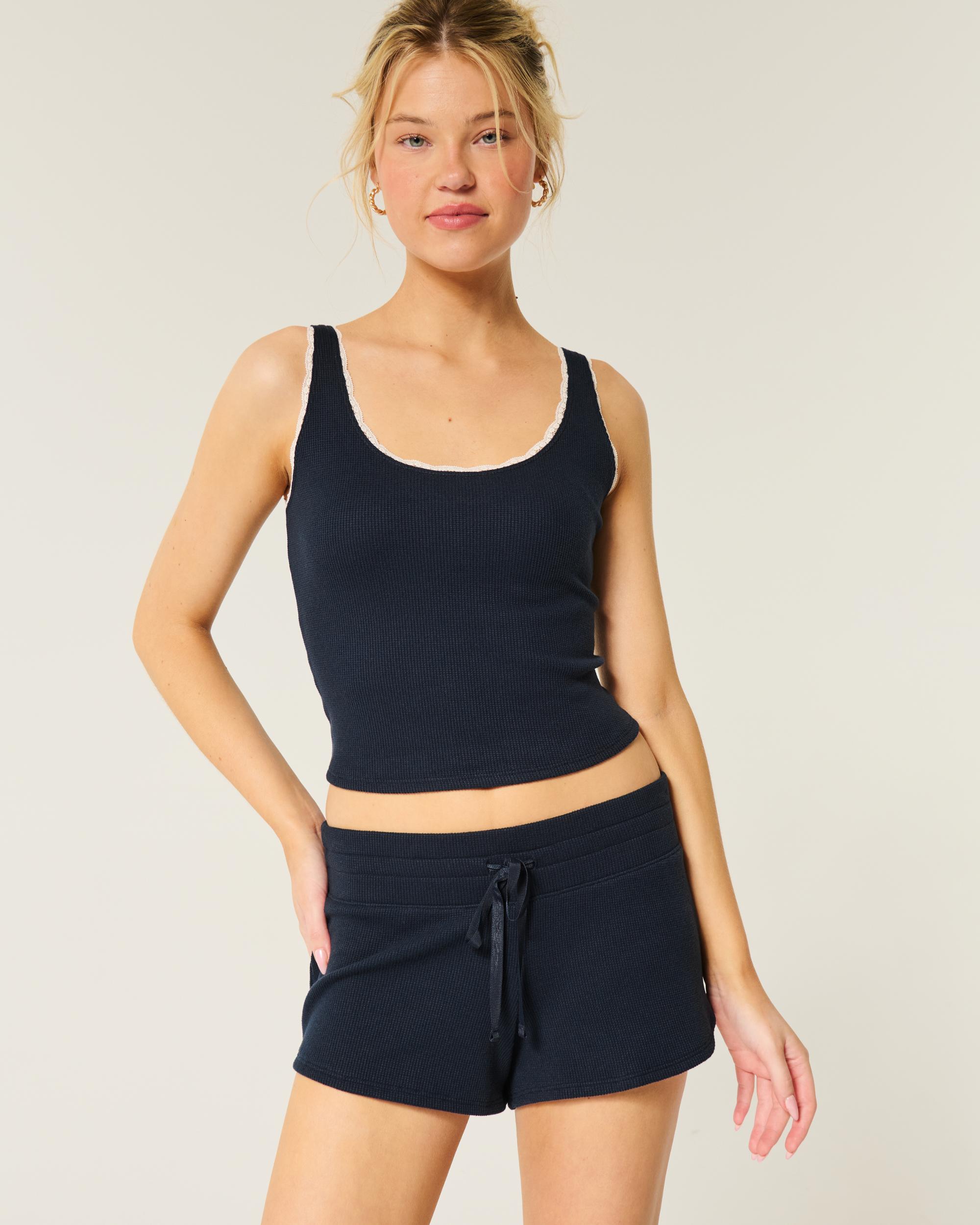 Gilly Hicks Cozy Waffle Mini Shorts Product Image