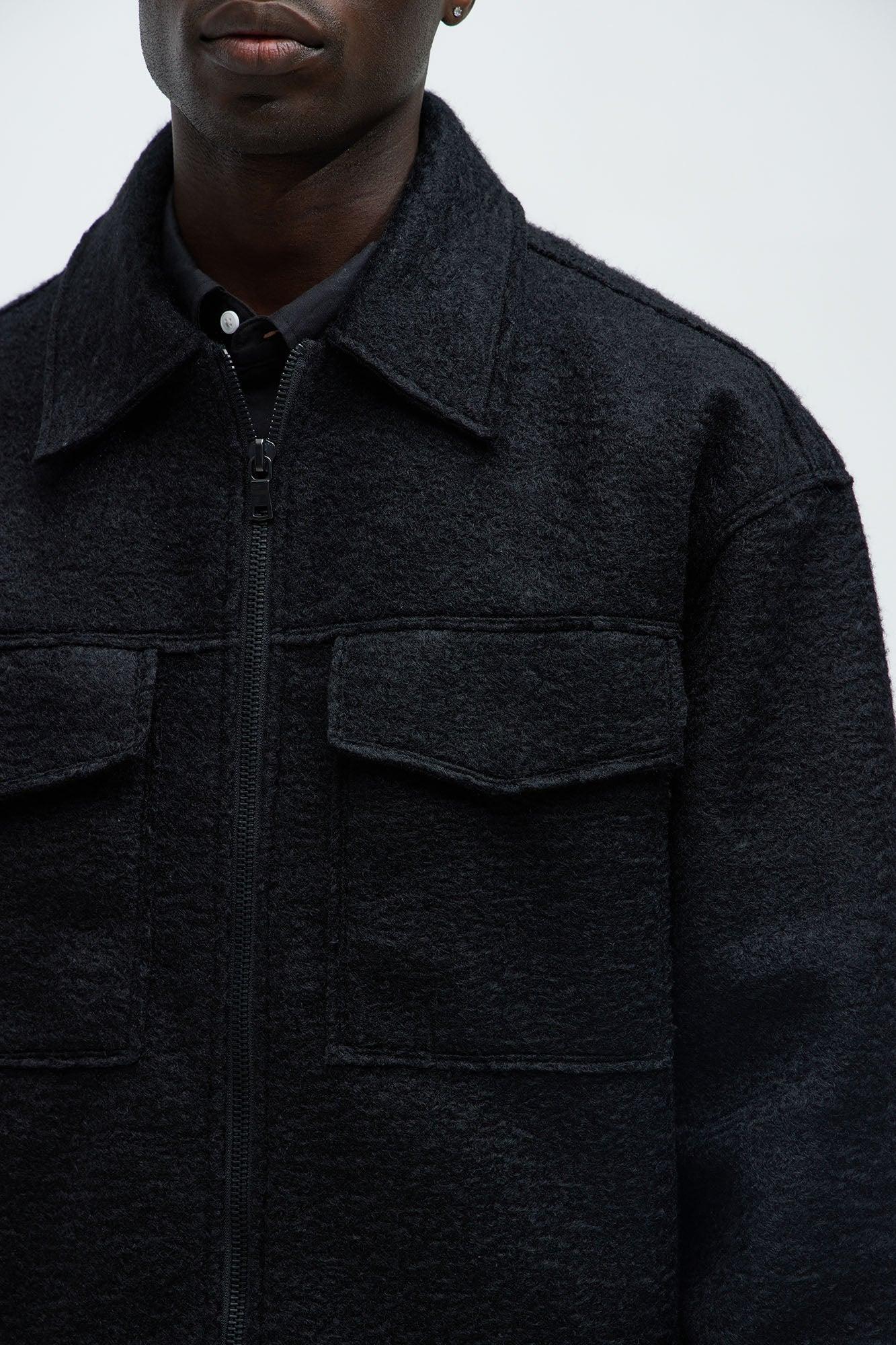 Tip- Top Wool Like Jacket - Black Product Image