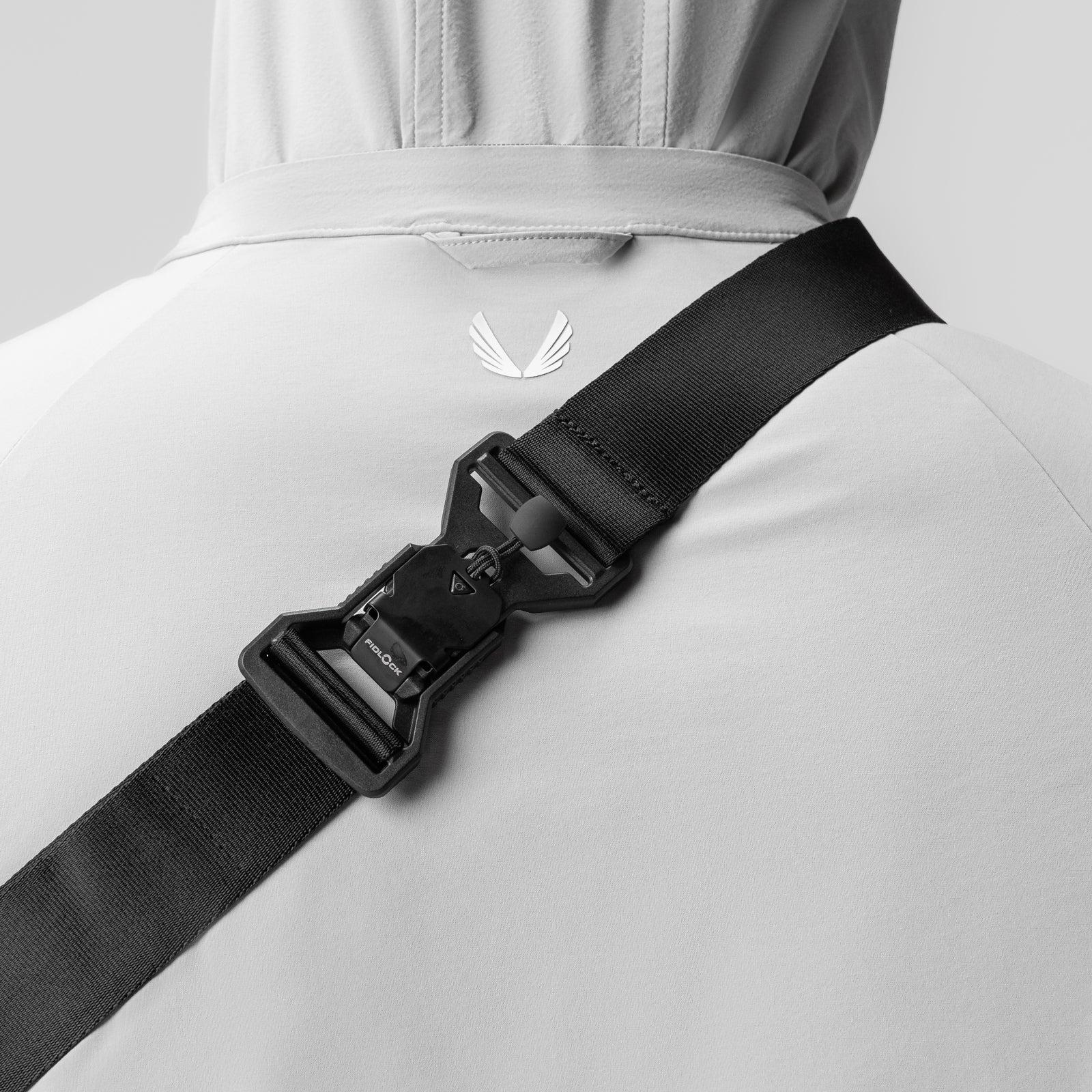 0197. Small Crossbody Bag - Black "Grid" Product Image