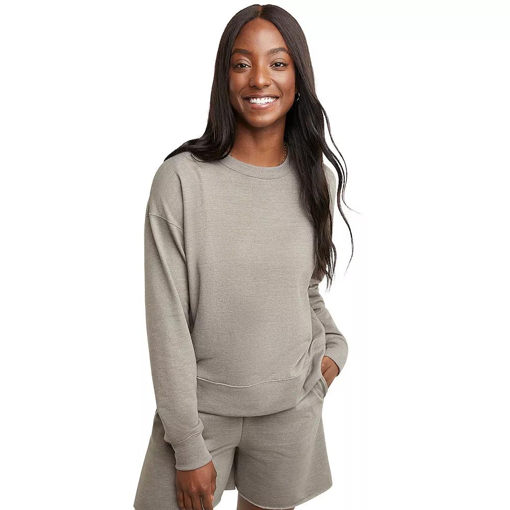 Women's Hanes Originals French Terry Sweatshirt,  Product Image