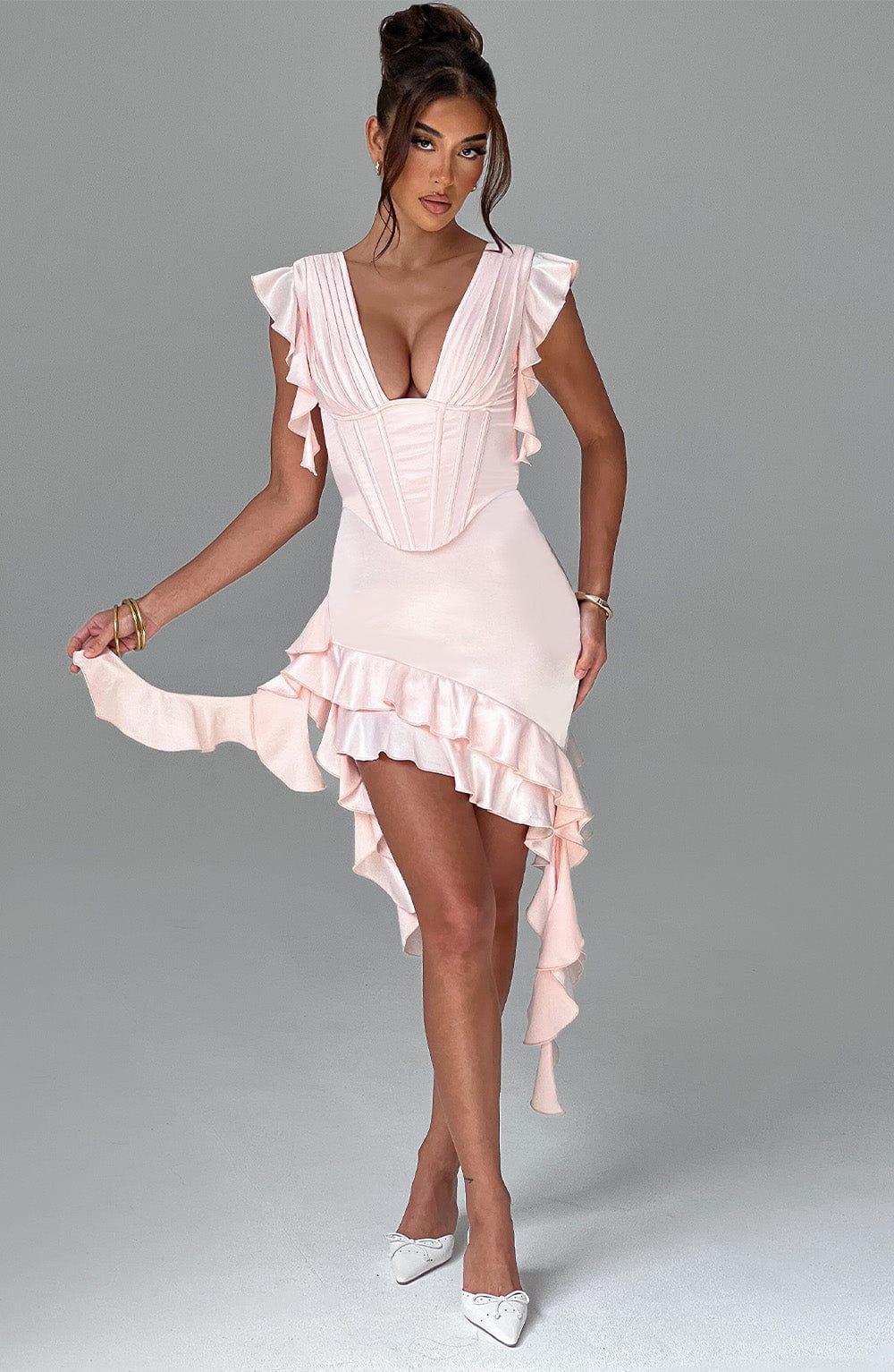 Rosalie Mini Dress - Blush Product Image