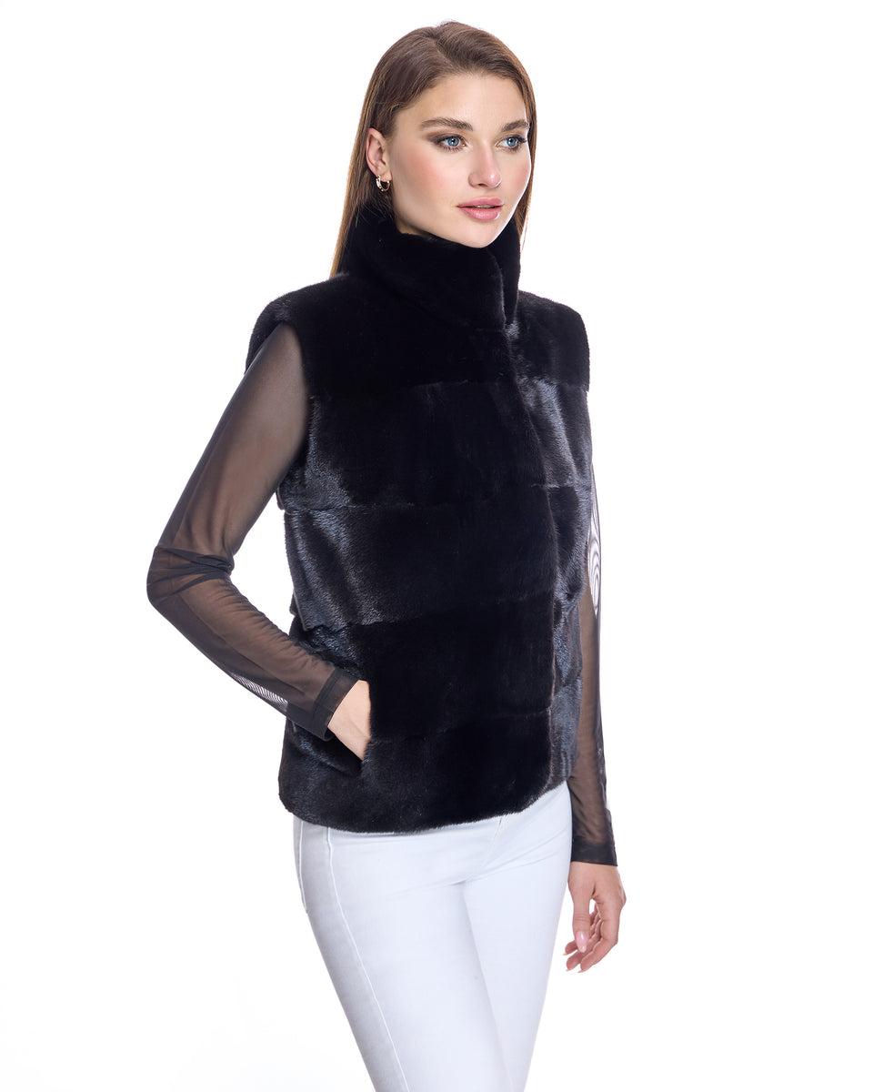 Blackglama Horizontal Mink Vest Product Image