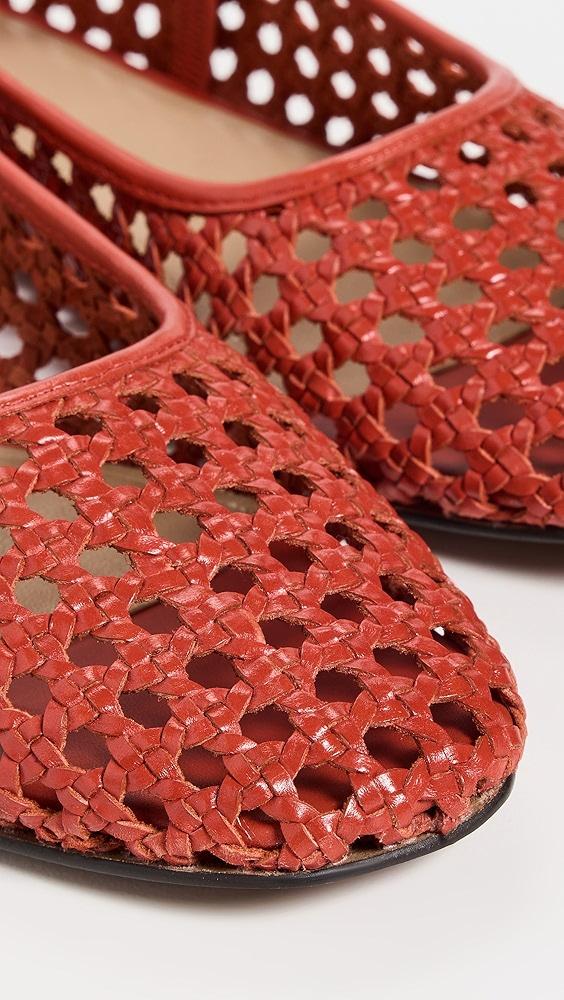 Madewell Greta Elastic Open Weave Mary Jane Flats | Shopbop Product Image