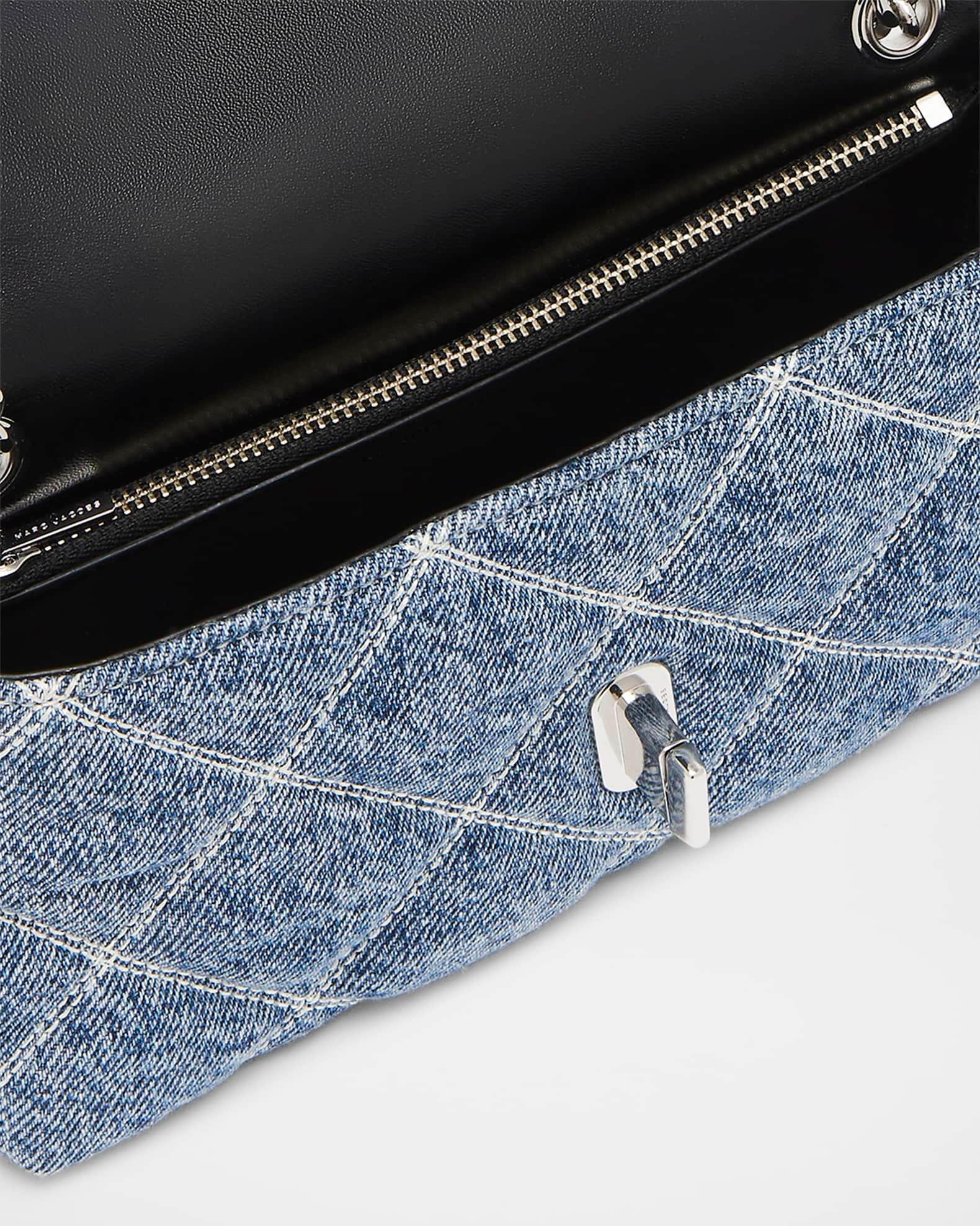 Dual Quilted Denim Crossbody Bag Product Image