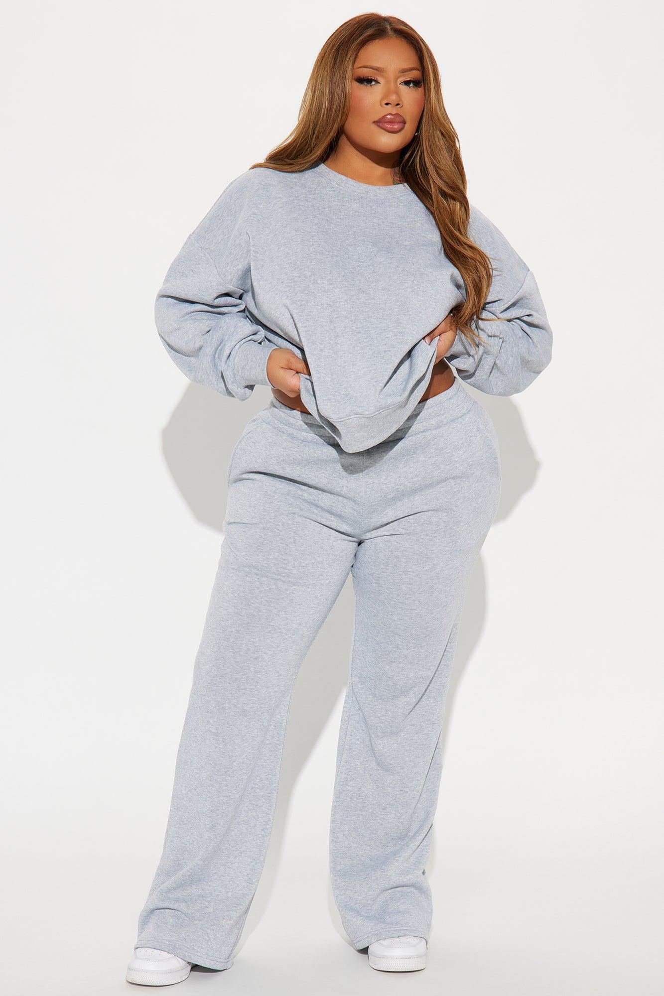 Candice Lounge Flare Pant - Heather Grey Product Image