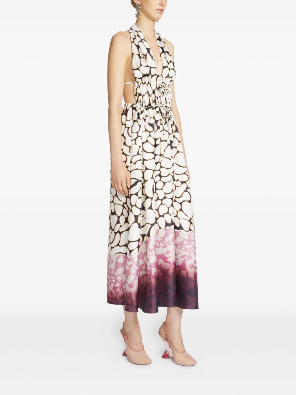 abstract-print maxi dress Product Image