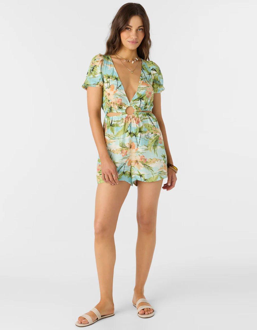 O'NEILL Morena Womens Romper - BLUE COMBO Product Image