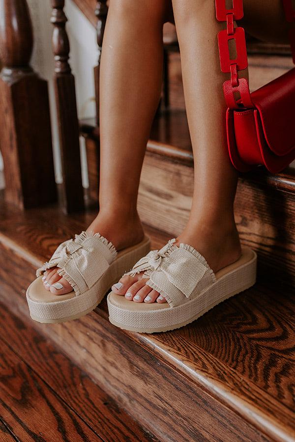 The Itzel Raffia Woven Sandal Product Image