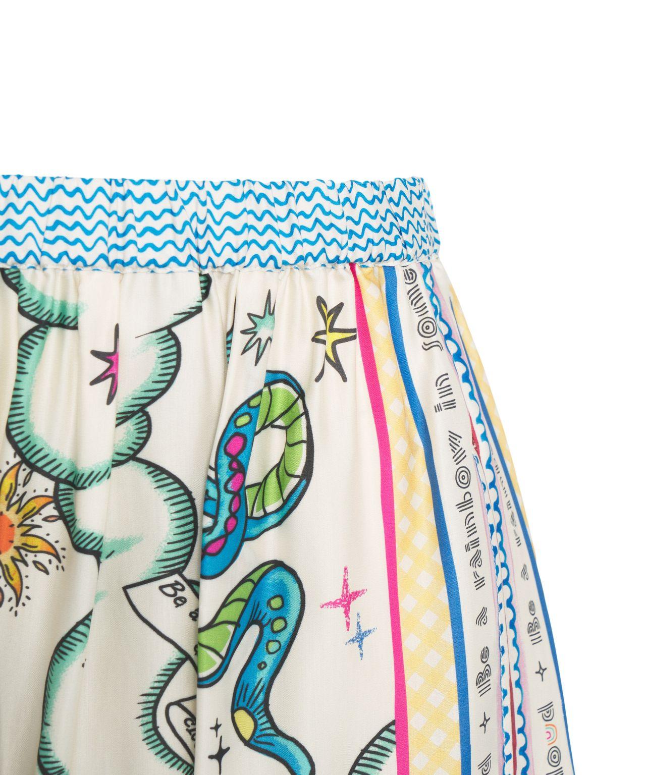 Satin skirt with print Product Image