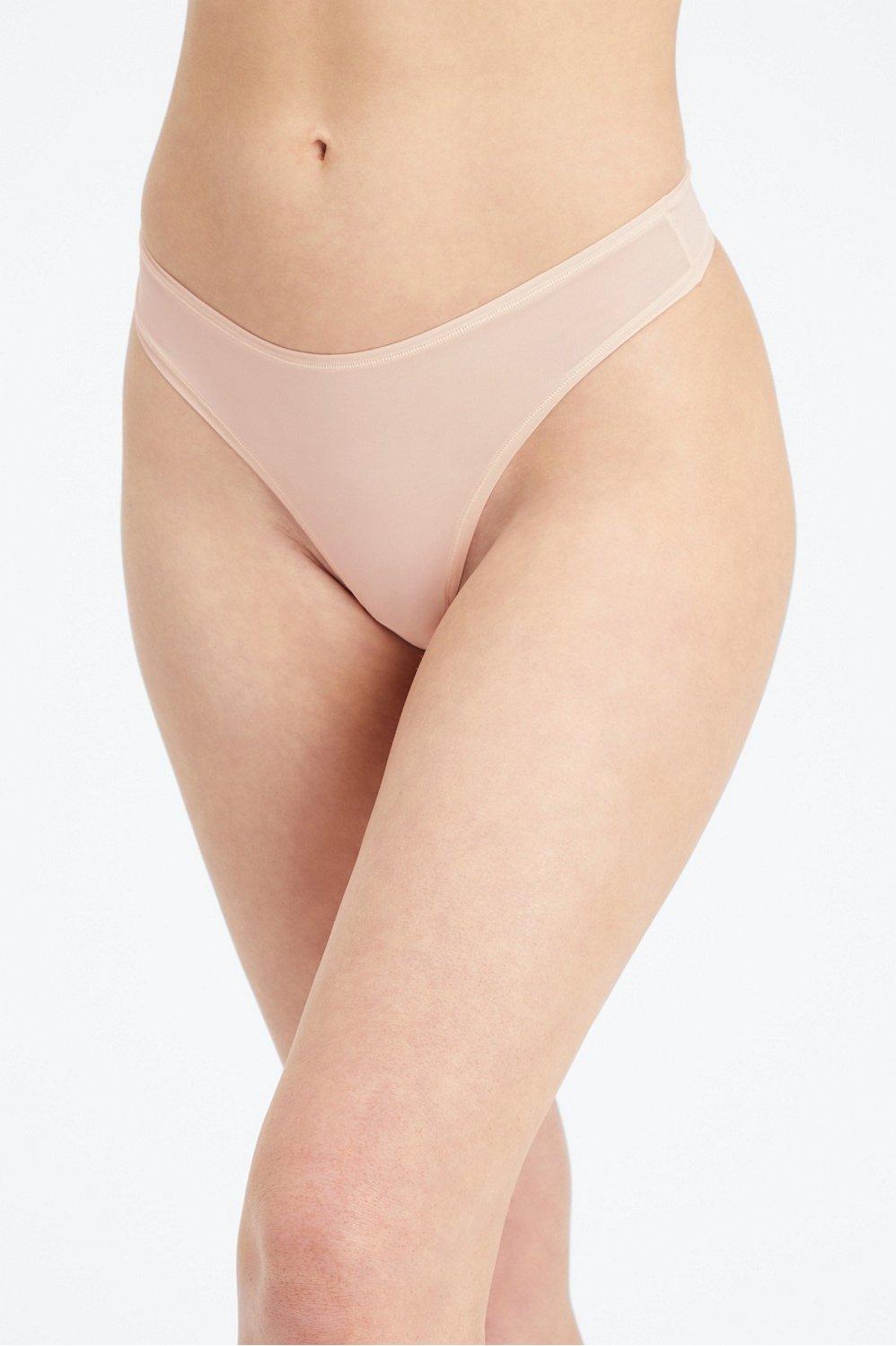 Fabletics Fine Touch Thong Womens Sand plus Size 3X Product Image