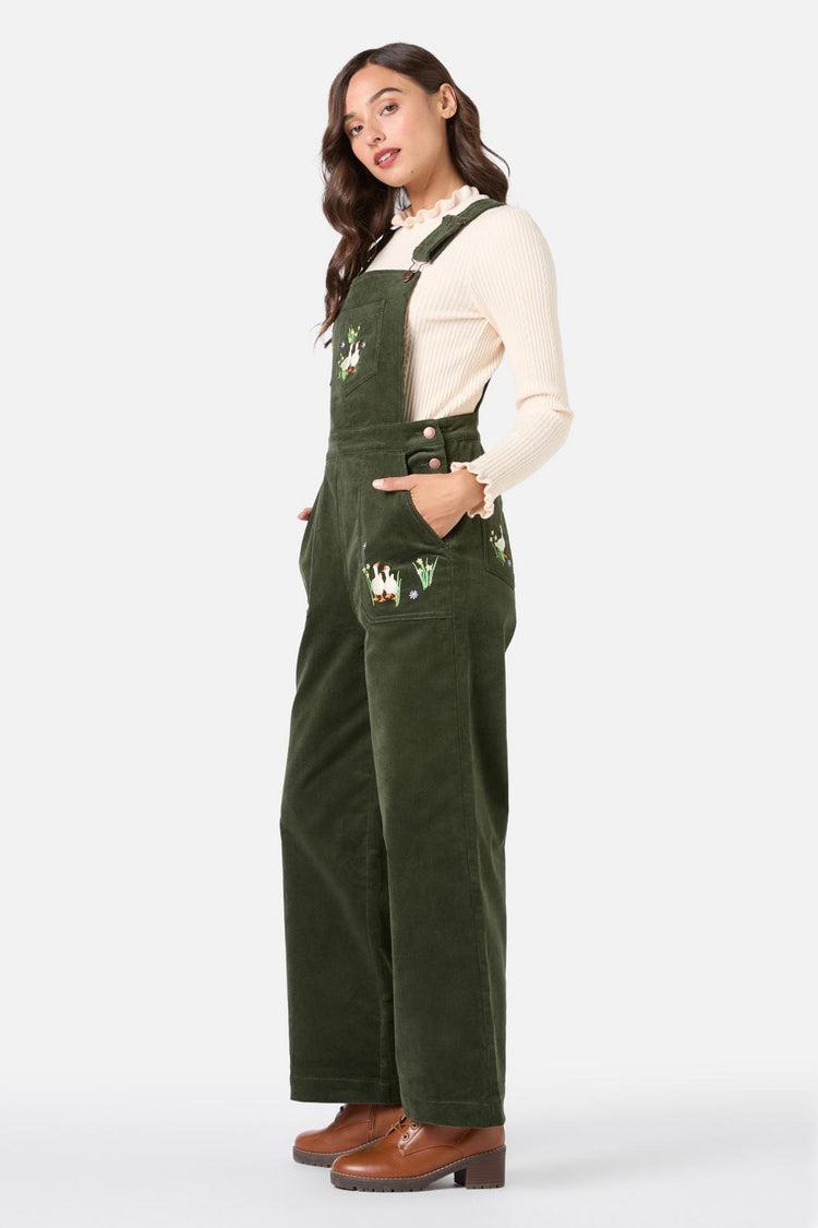 Goose Embroidered Cord Overall Product Image