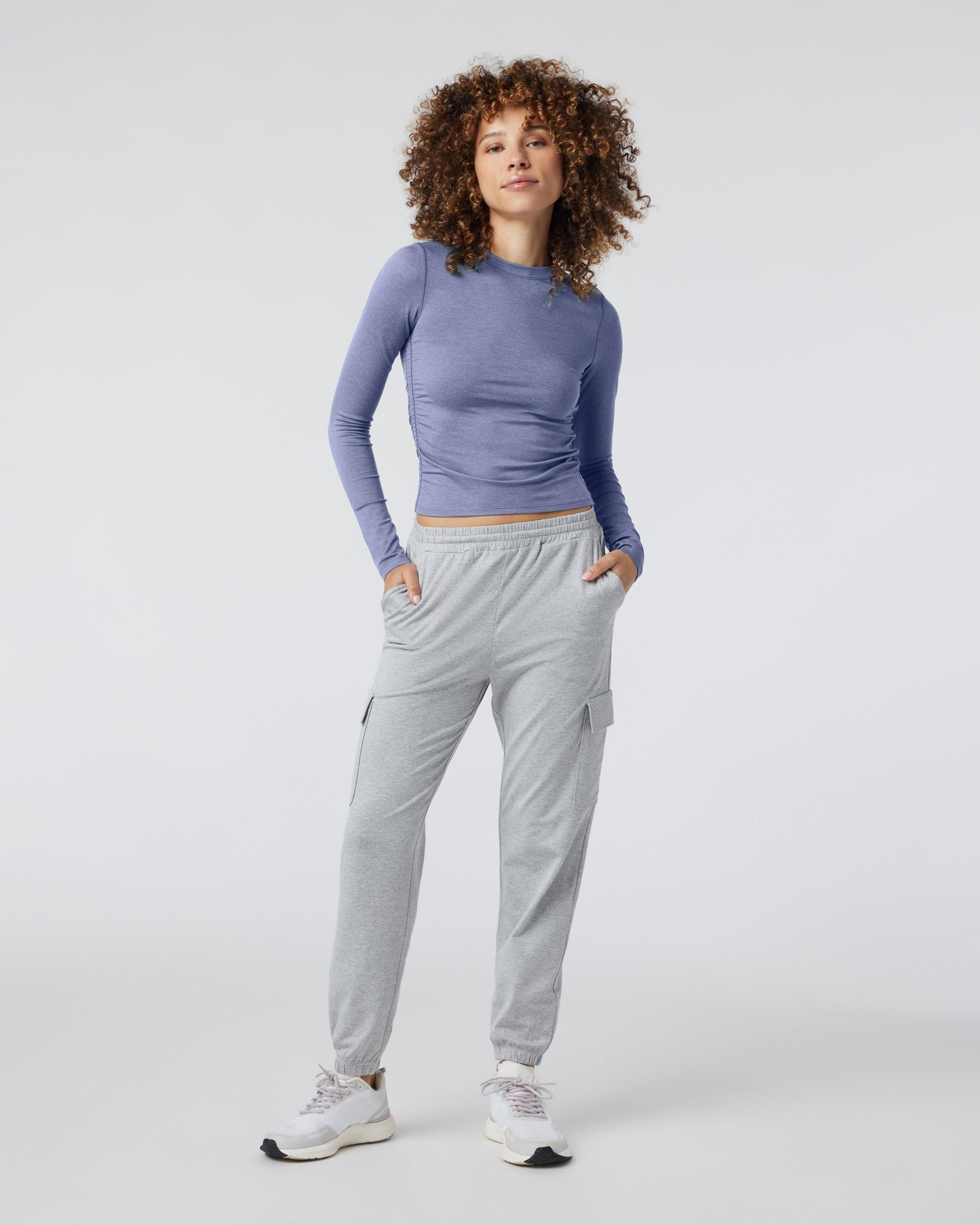 Long Sleeve Halo Ruched Tee Product Image