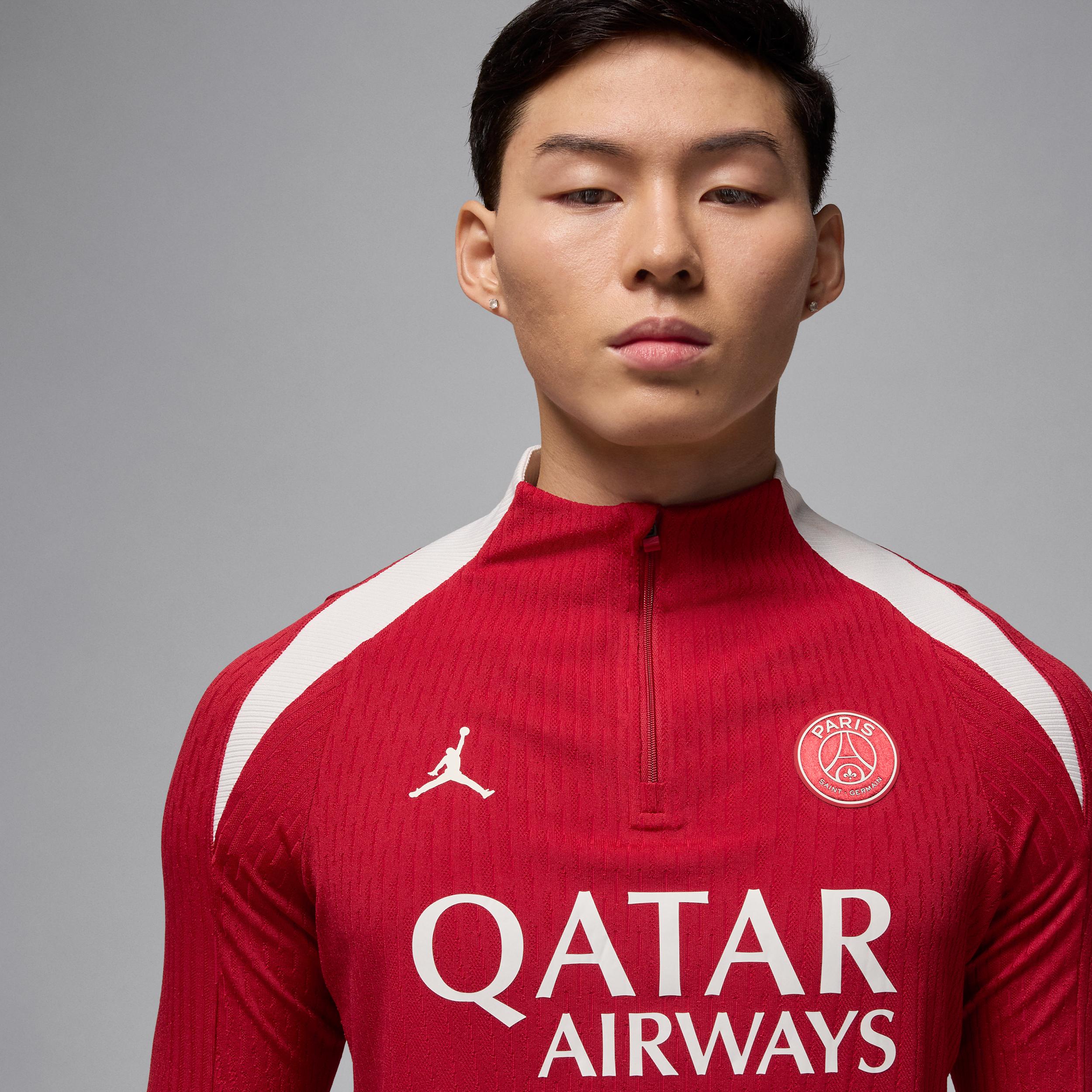Nike Men's Paris Saint-Germain Strike Elite Fourth Jordan Dri-FIT ADV Soccer Knit Drill Top Product Image