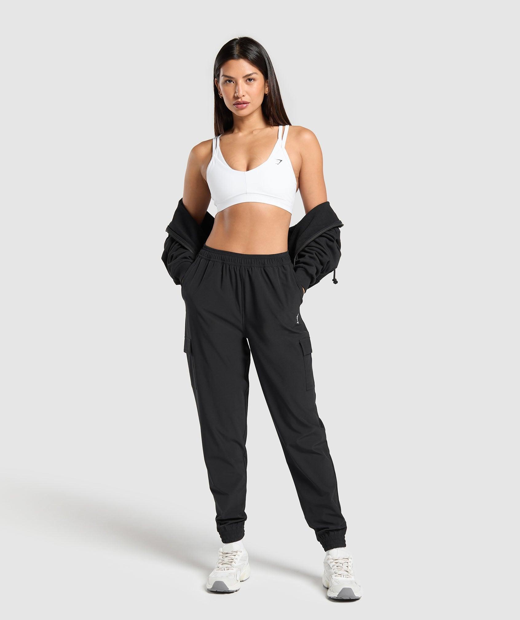 Gymshark Woven Cargo Pant - Black Female Product Image