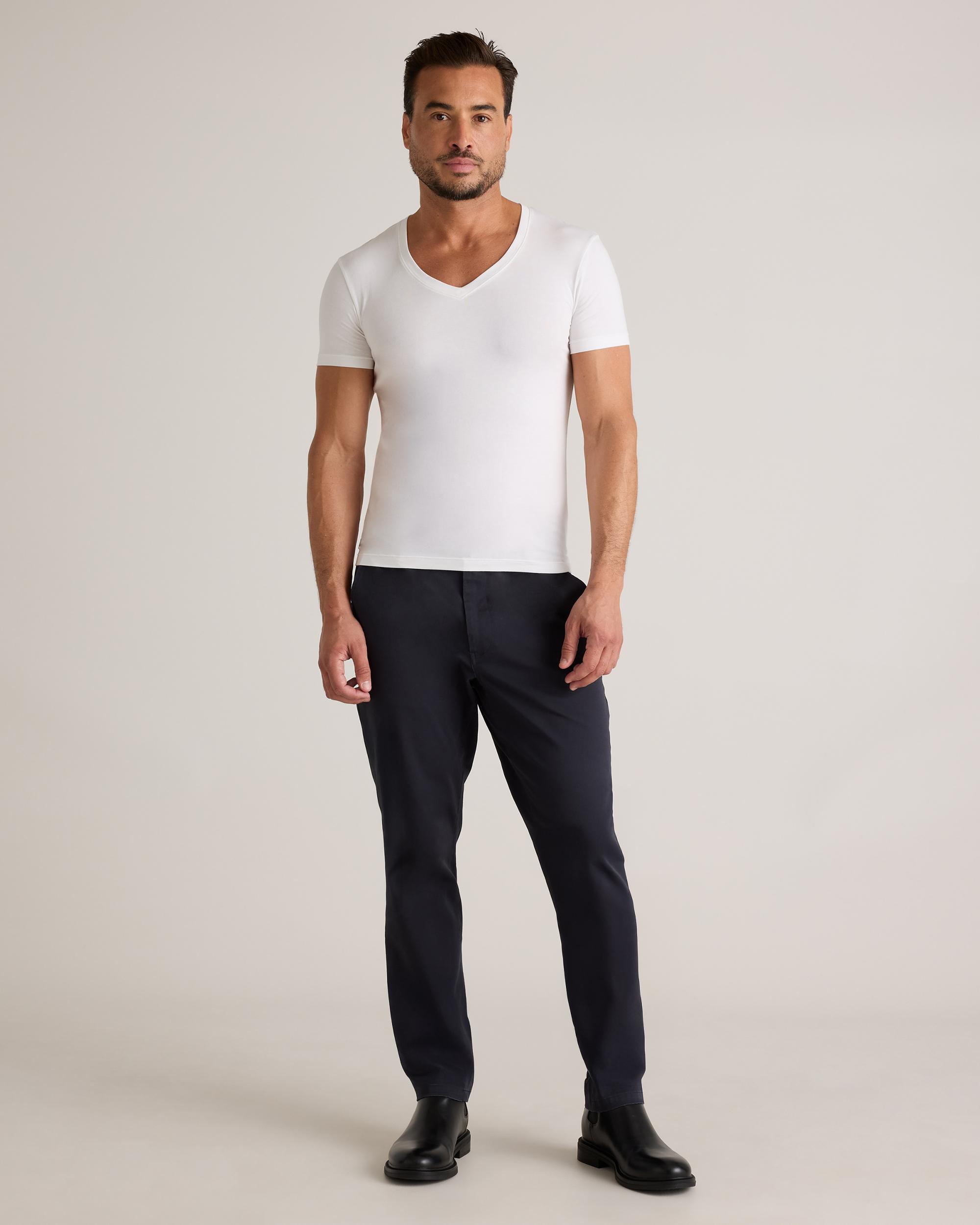 Quince | Men's Soft Stretch V-Neck Undershirt Tencel Product Image