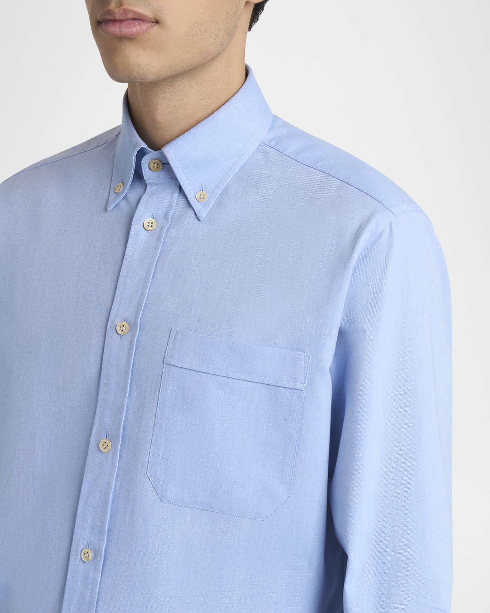 Men's Oxford Button-Collar Dress Shirt Product Image