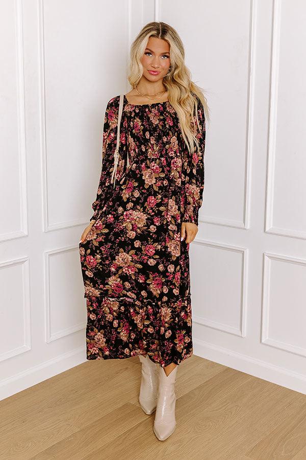 Hand In Hand Through It All Floral Midi Product Image