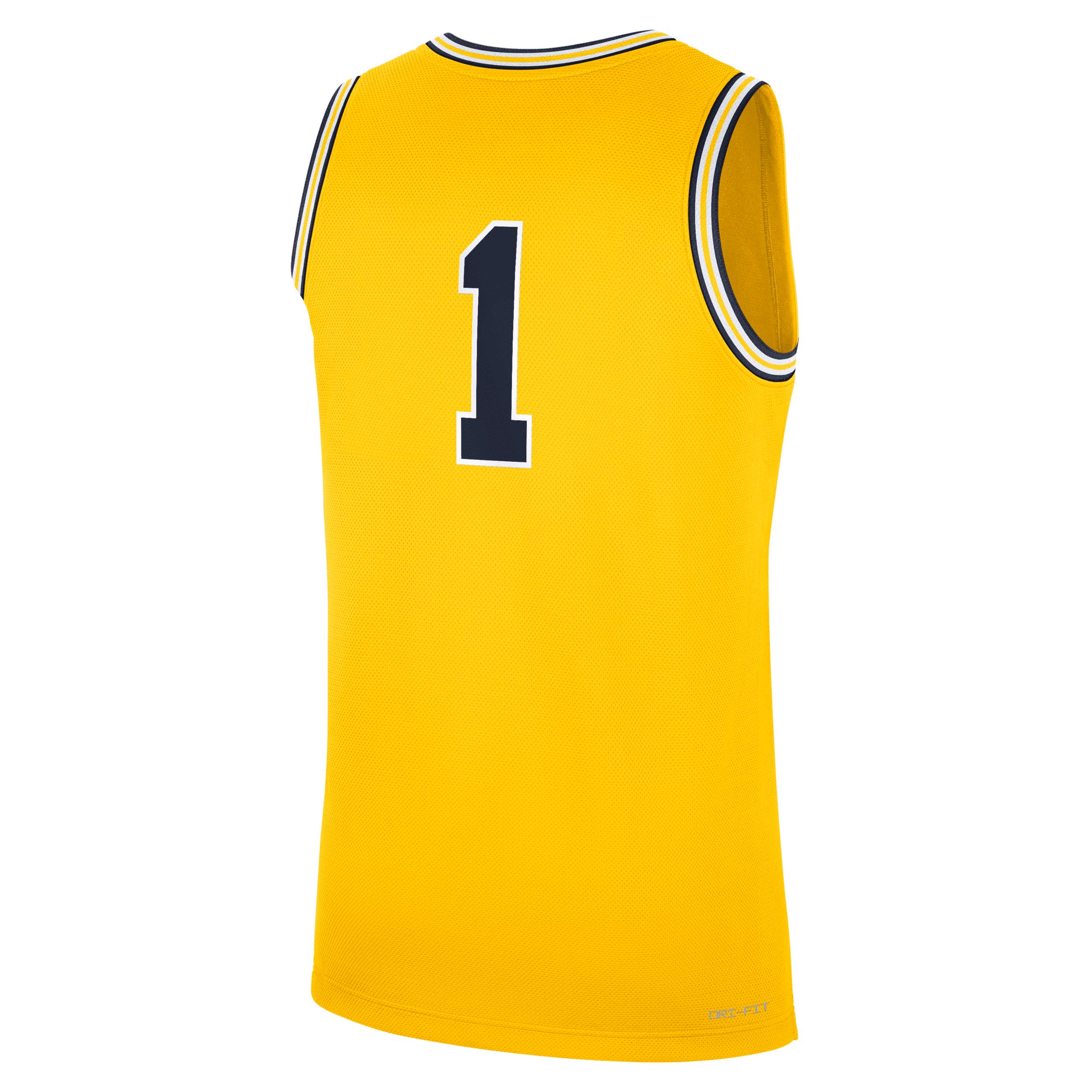 Mens Michigan Wolverines Replica Jordan Brand College Basketball Jersey | CLEVGRJJCBJMIC-MI2 Product Image