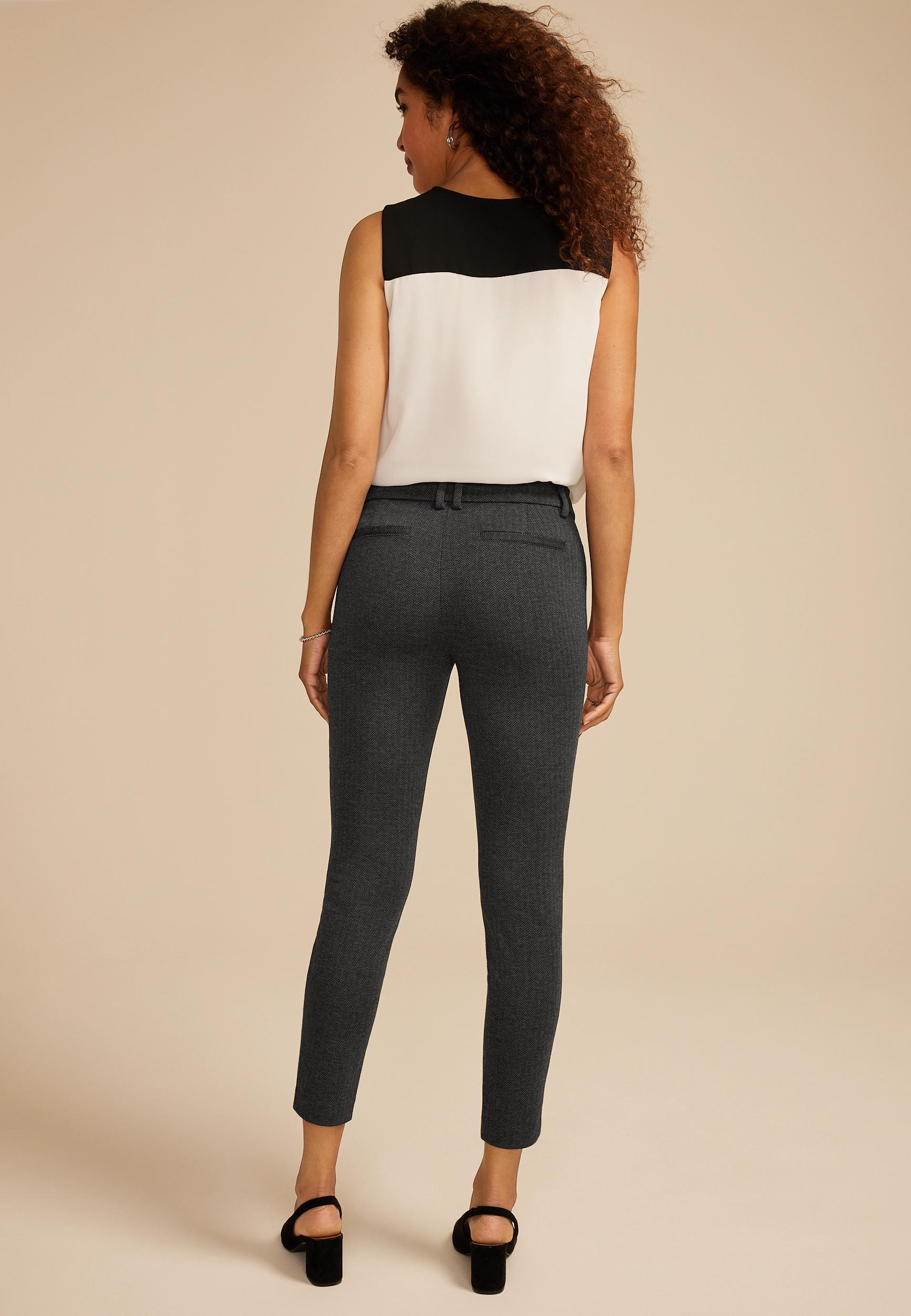 Herringbone Ponte Skinny Pant Product Image