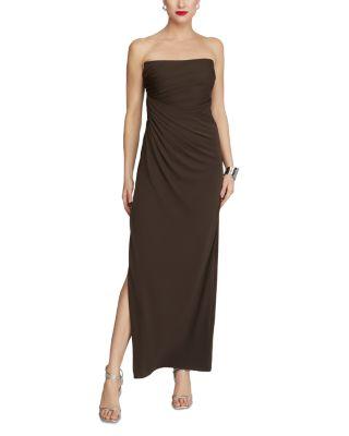 Patrice Ruched Matte Jersey Gown   Product Image