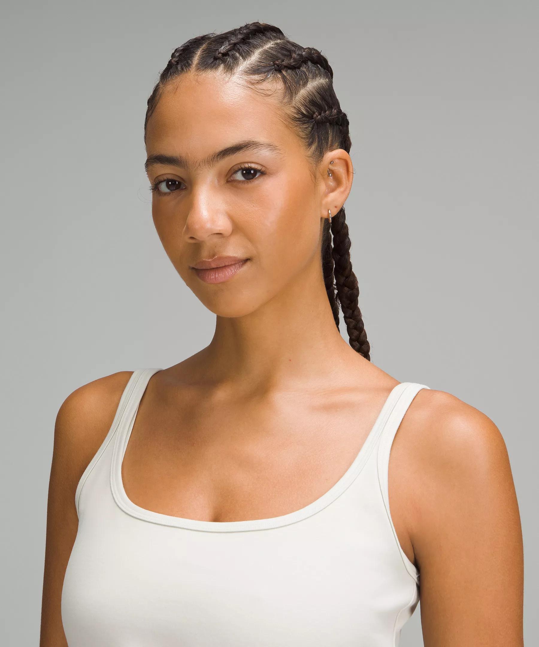 Slim-Fit Stretch Cotton Tank Top Product Image