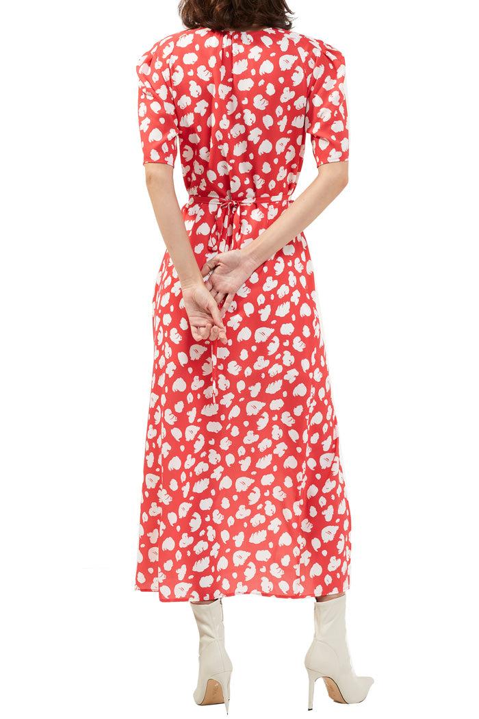 Aimee Front Drape Slit Dress Product Image