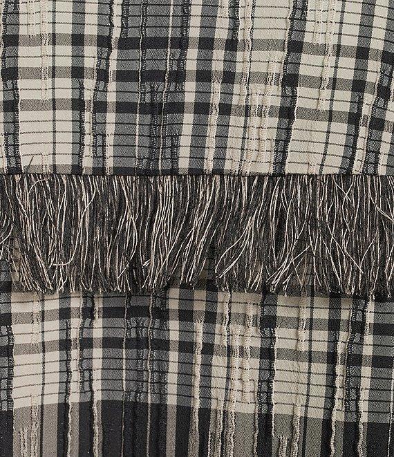 Antonio Melani Coordinating Gretchen A Line Tiered Plaid Midi Skirt Product Image