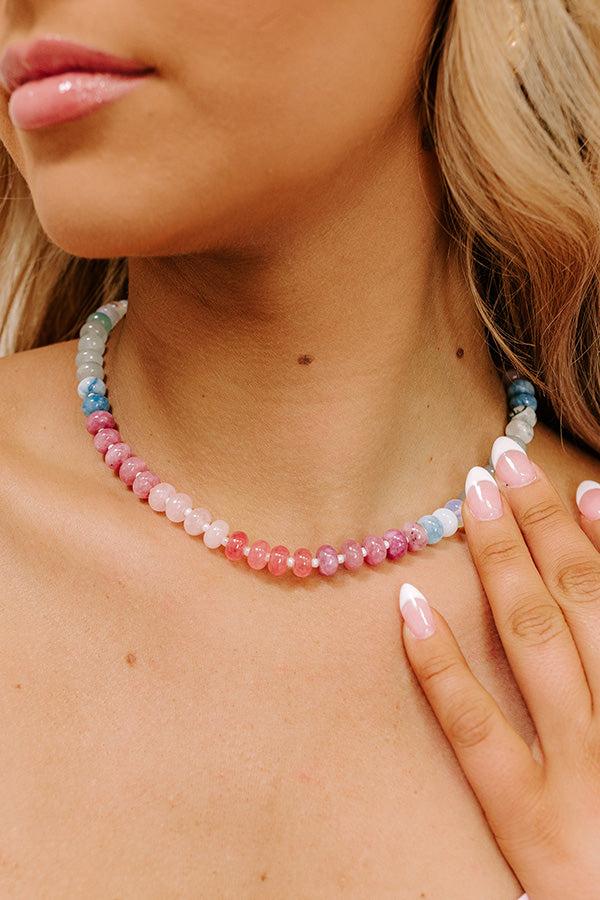 Calm Energy Semi Precious Necklace in Multi Product Image