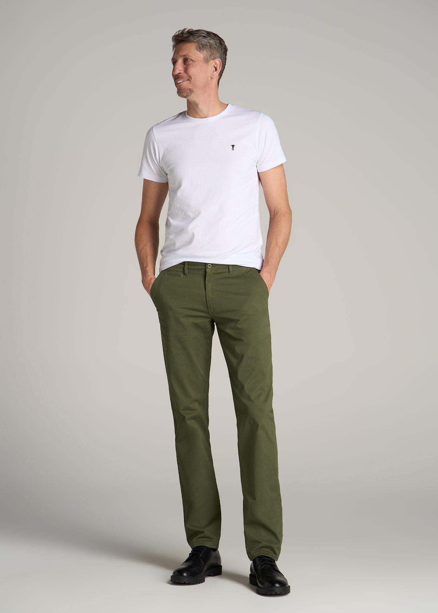 Carman TAPERED Chinos for Tall Men in Black Male Product Image