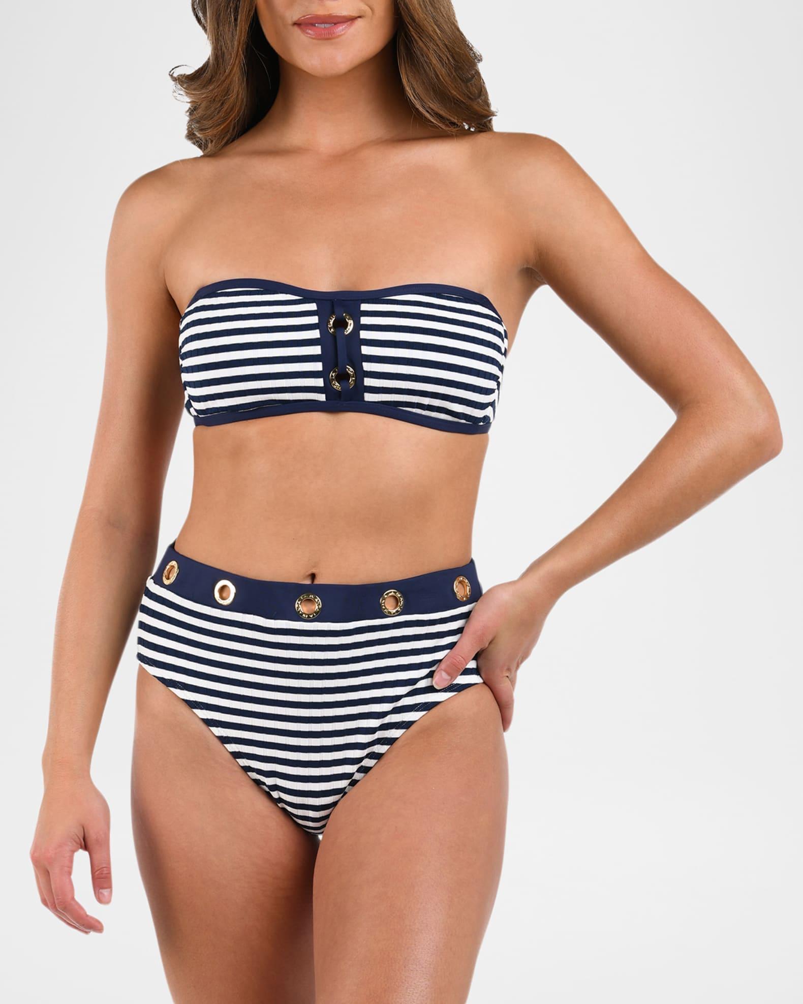 Sail High-Waist Bikini Bottoms  Product Image