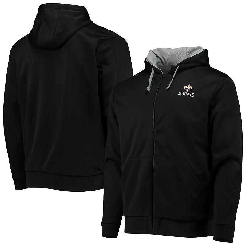 Men's Dunbrooke Black/Gray New Orleans Saints Apprentice Full-Zip Hoodie,  Product Image