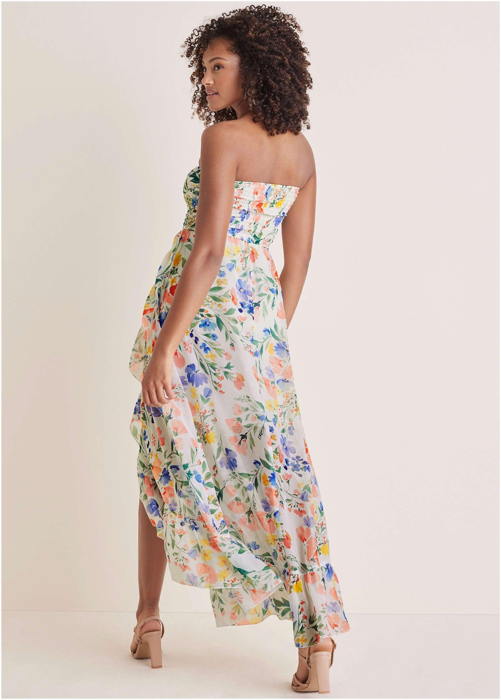 Strapless Smocked Maxi - Field Of Flowers Product Image