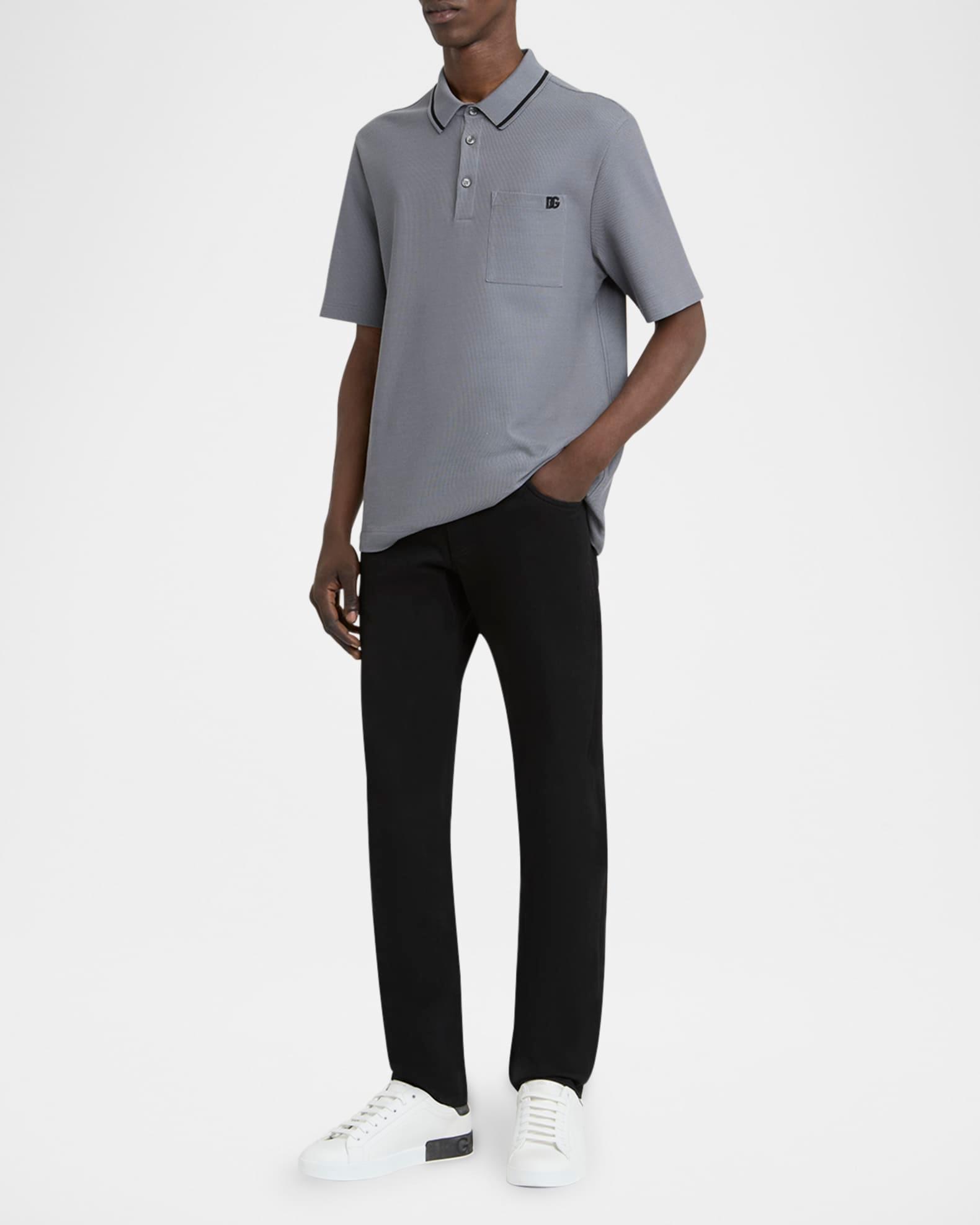 Men's Portofino Calfskin Low-Top Sneakers Product Image