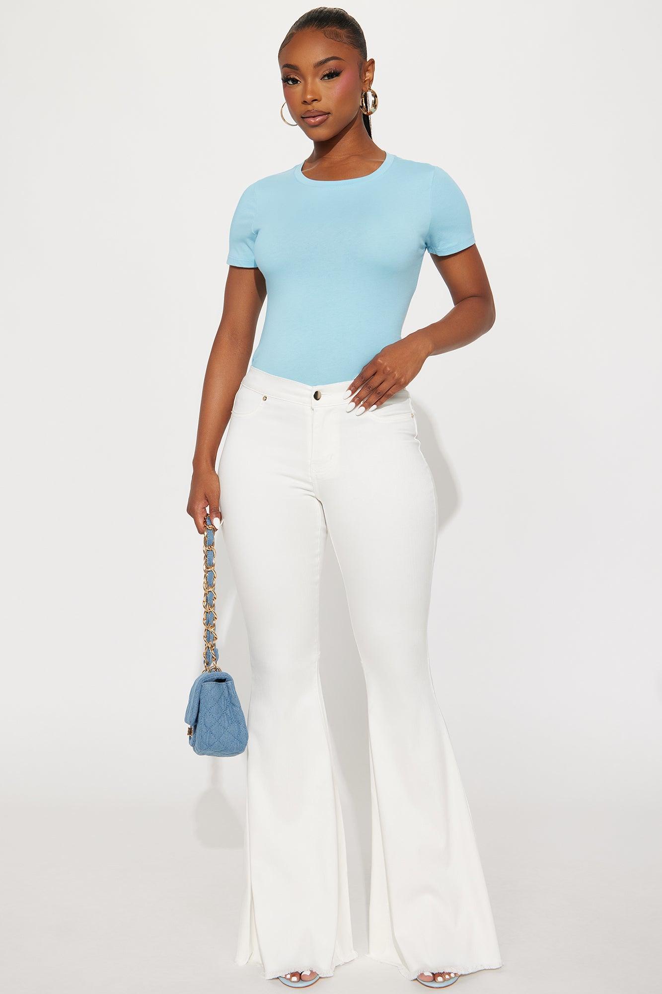 My Everyday Crew Neck Tee - Blue Female Product Image