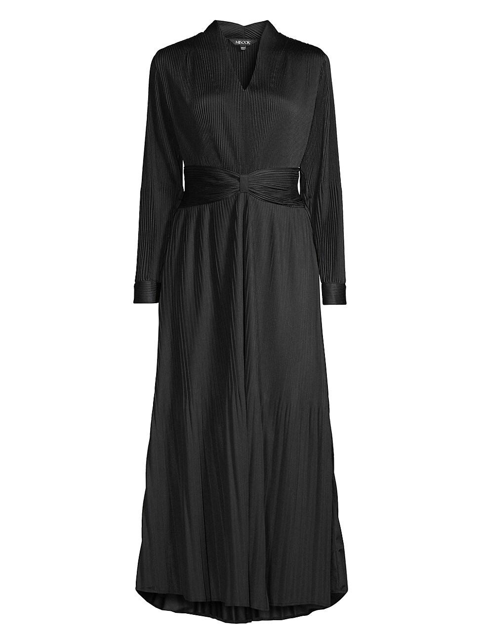 Womens Pleated Fit & Flare Maxi Dress Product Image