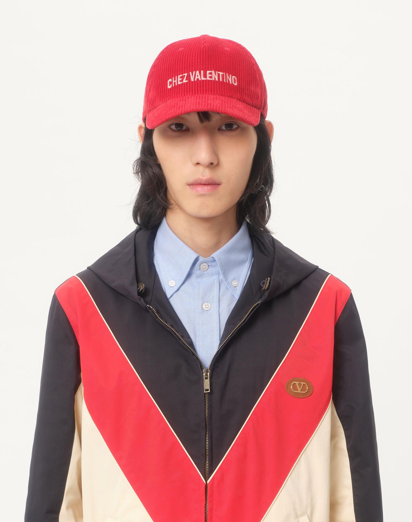 Nylon Hooded Windbreaker With Vlogo Patch Product Image