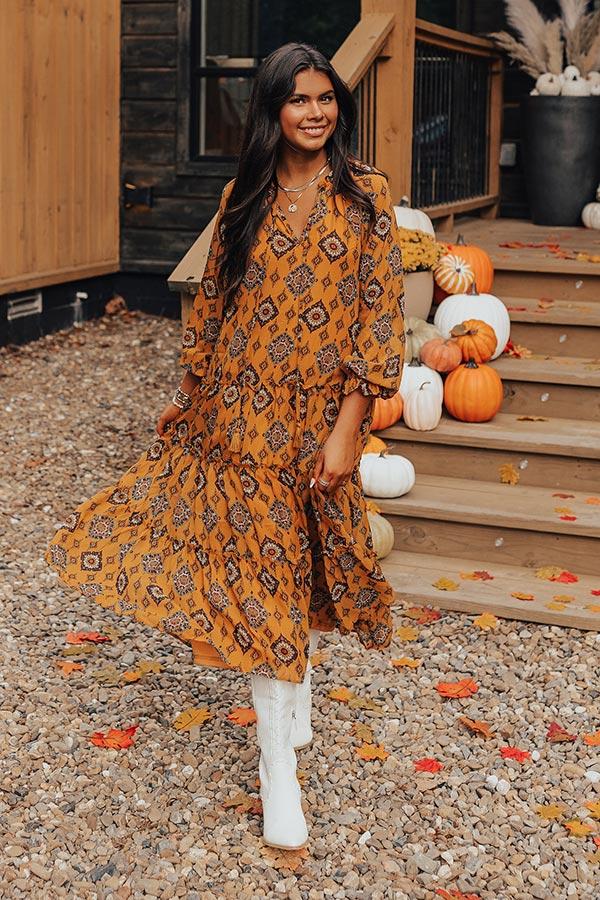 Stay Encouraged Midi Dress Product Image