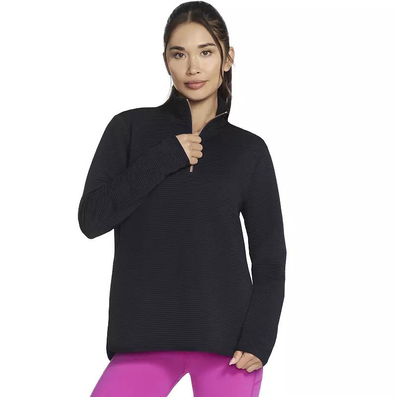 Women's Skechers® Go Walk® Ottoman Cozy Fit 1/4 Zip Pullover,  Product Image