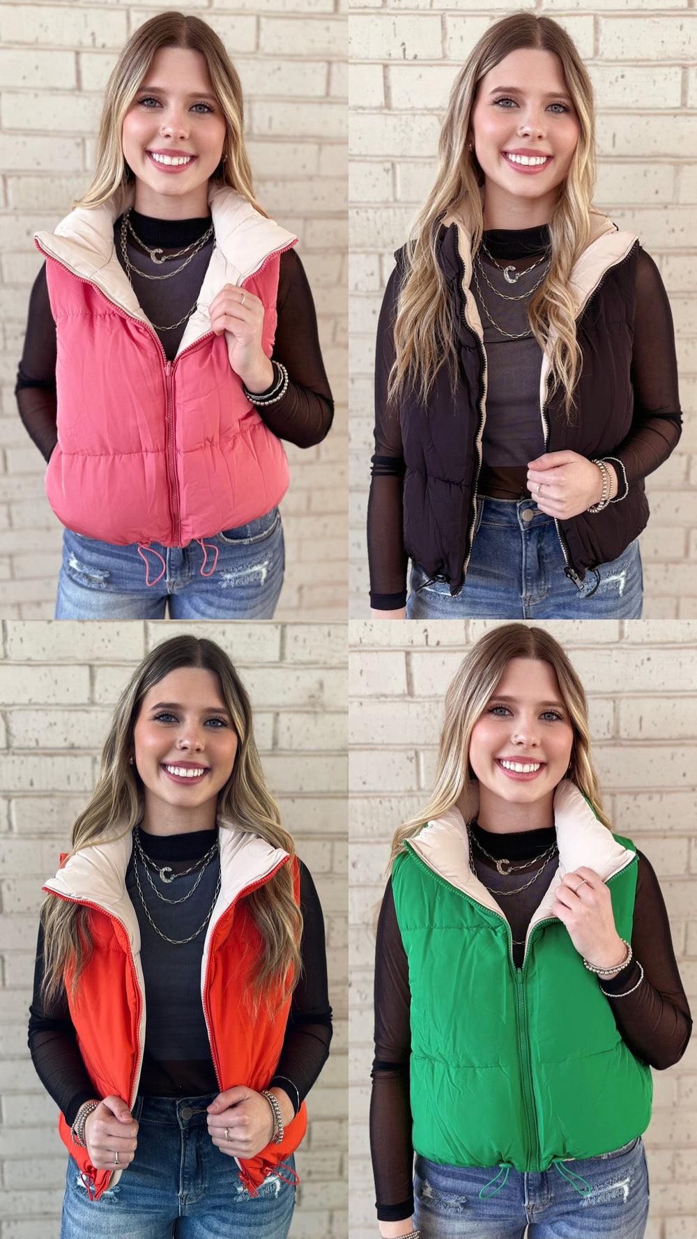 Woven Reversible Vest - Multiple Colors* Product Image