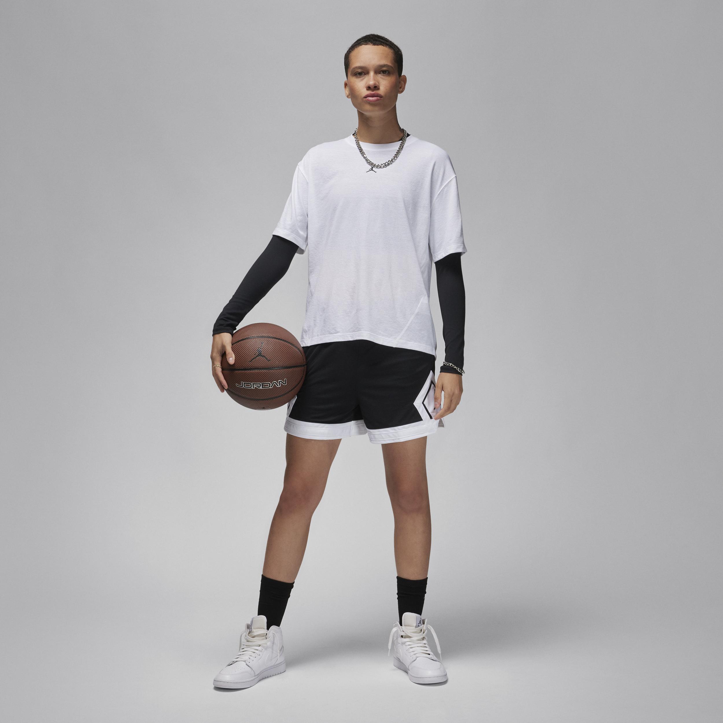 Womens Jordan Sport Diamond Short-Sleeve Top | FN5116-100 Product Image