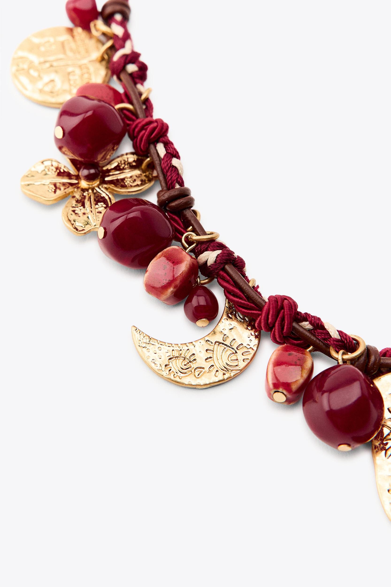 TRIPLE CORD CHARM NECKLACE Product Image