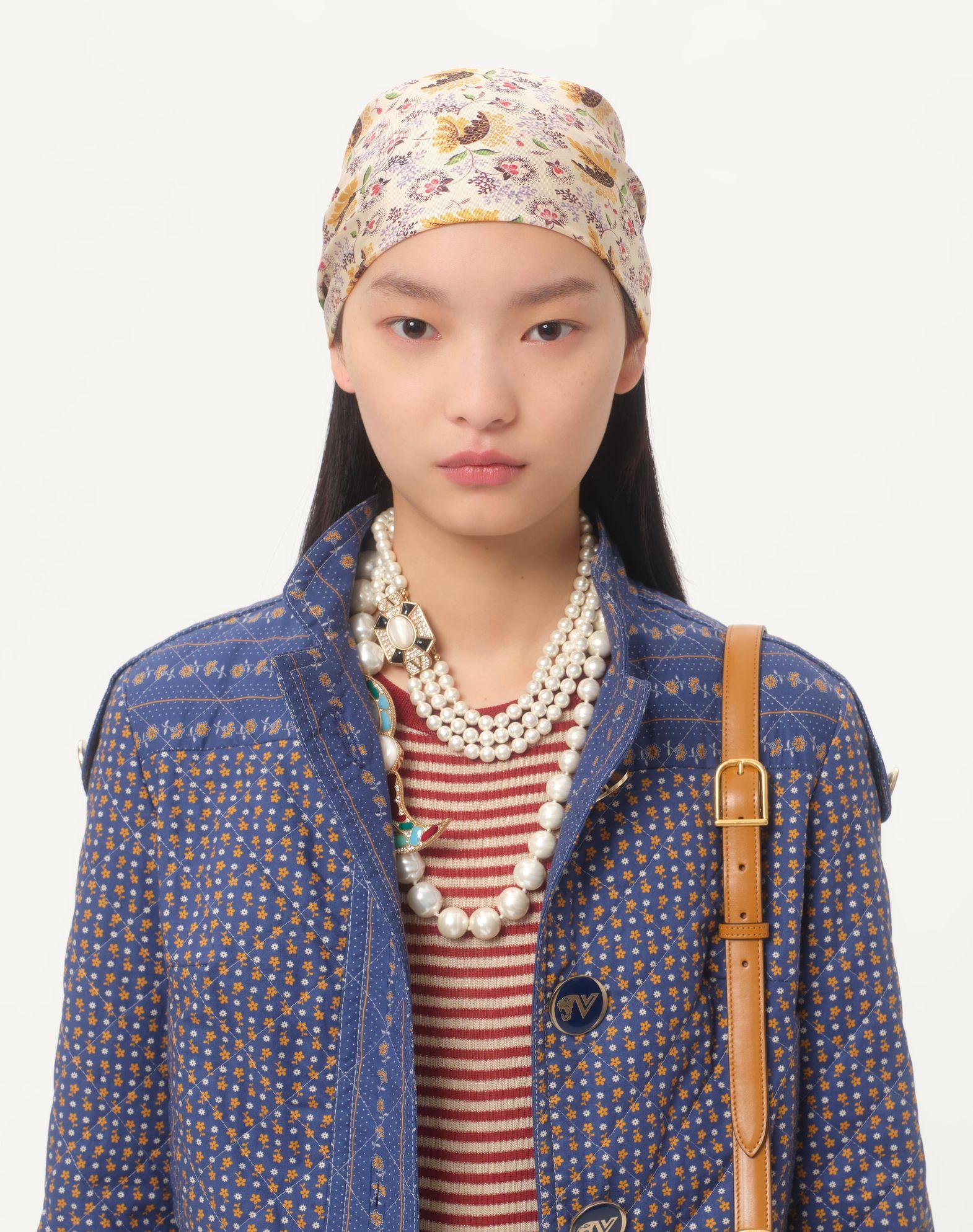 Caban In Mussola Riga Microfiore Voyage Imaginaire  Product Image