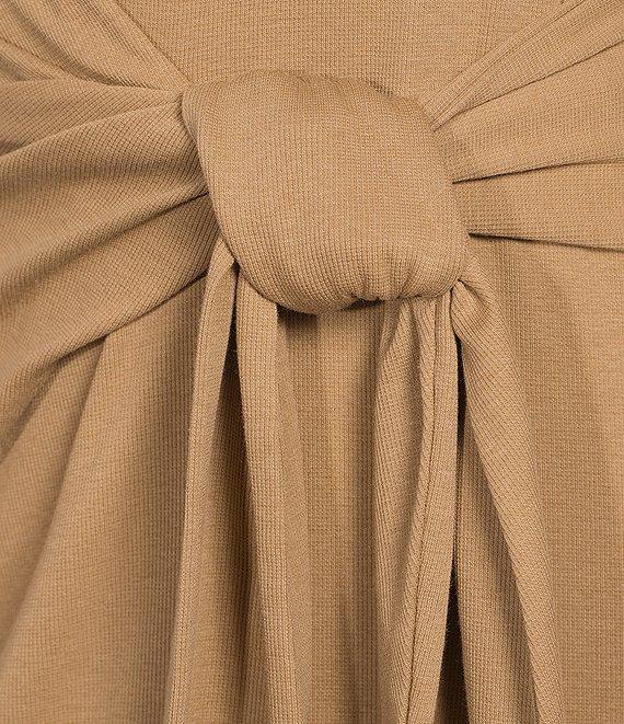 Lauren Ralph Lauren Tie-Front Long Sleeve Turtleneck Dress Product Image