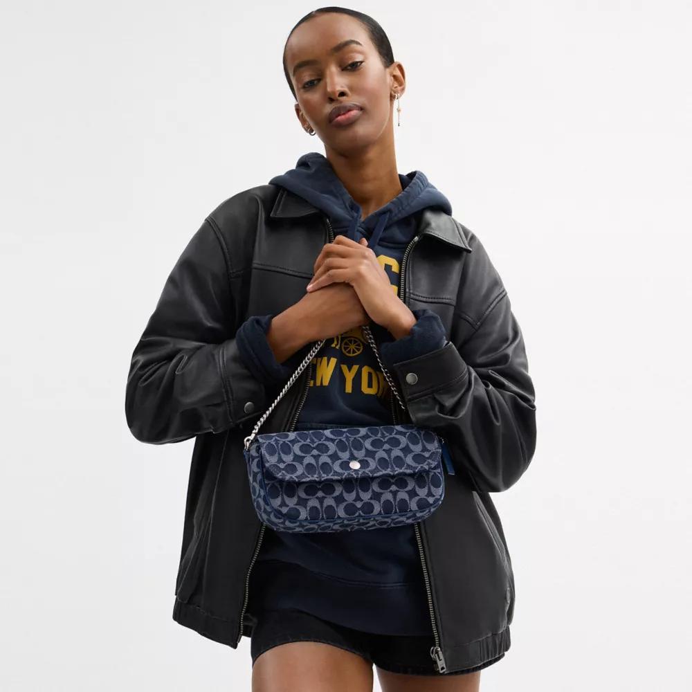 Brook Flap Chain Bag In Signature Denim Product Image