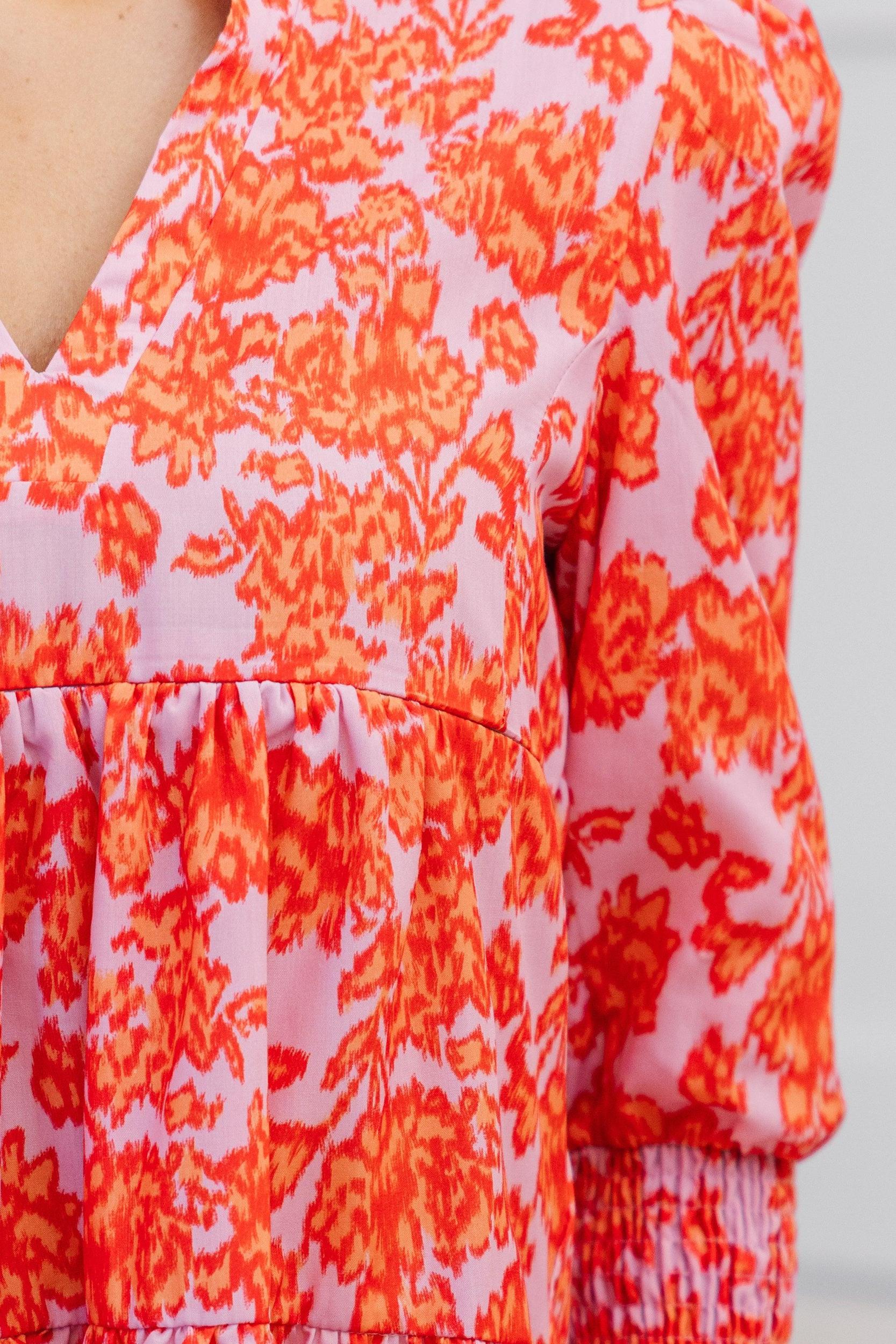 NURSING COLLECTION: In Your Happy Place Lavender Abstract Dress Female Product Image