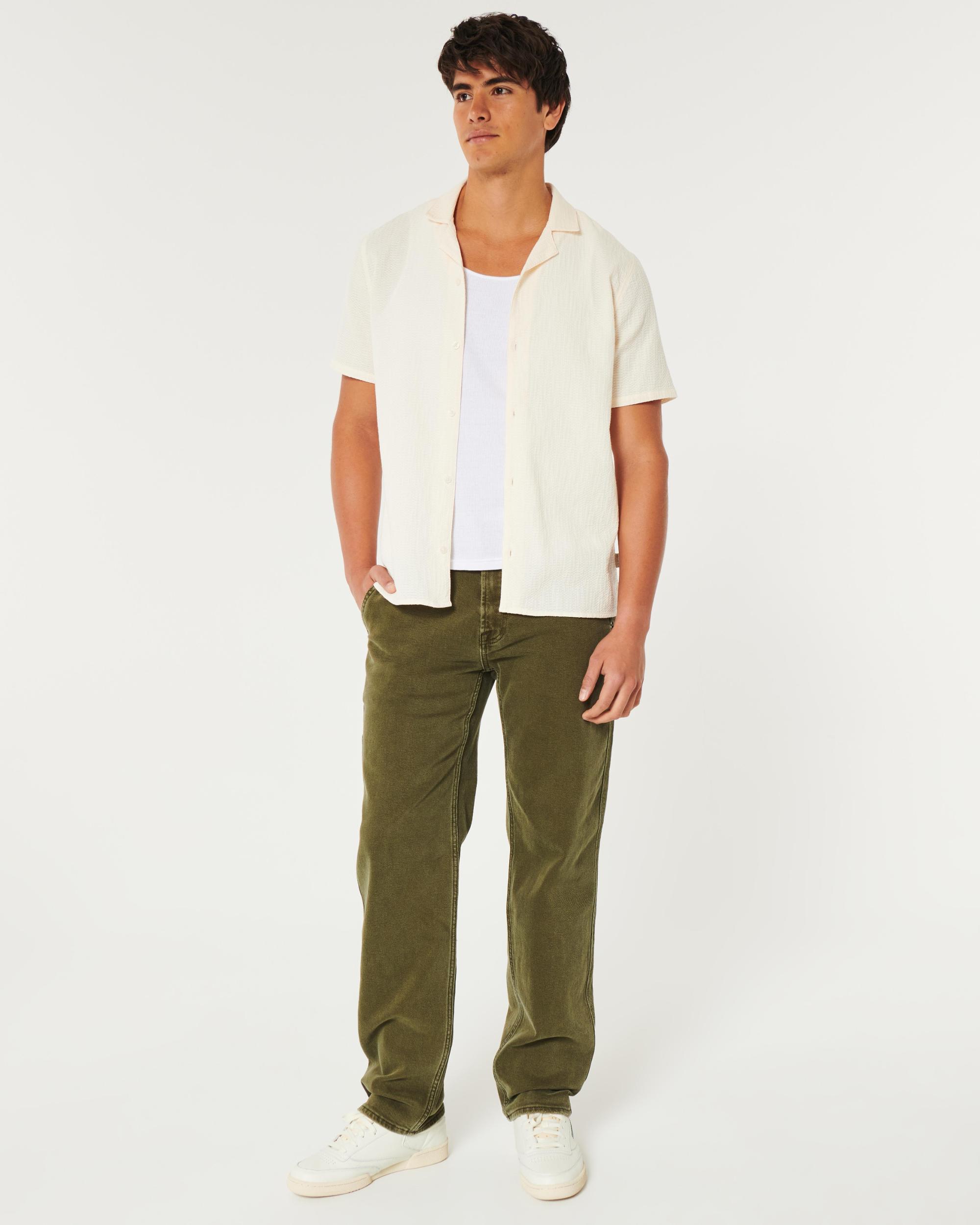 Relaxed Textured Short-Sleeve Shirt Product Image