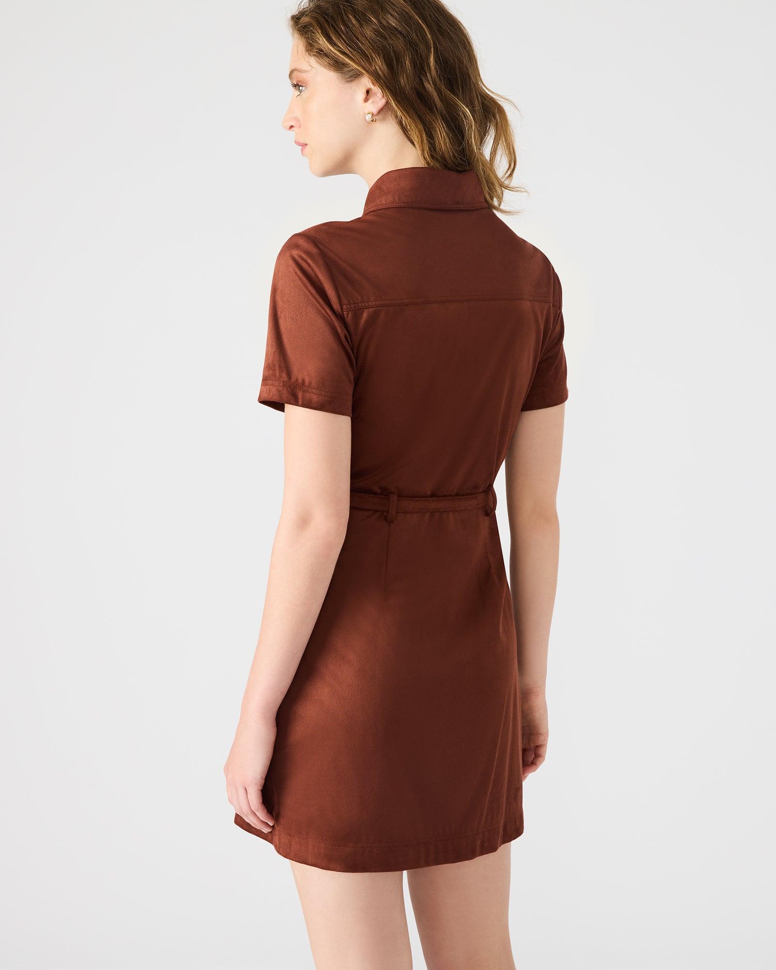 JOLIANA DRESS DARK FIG Female Product Image