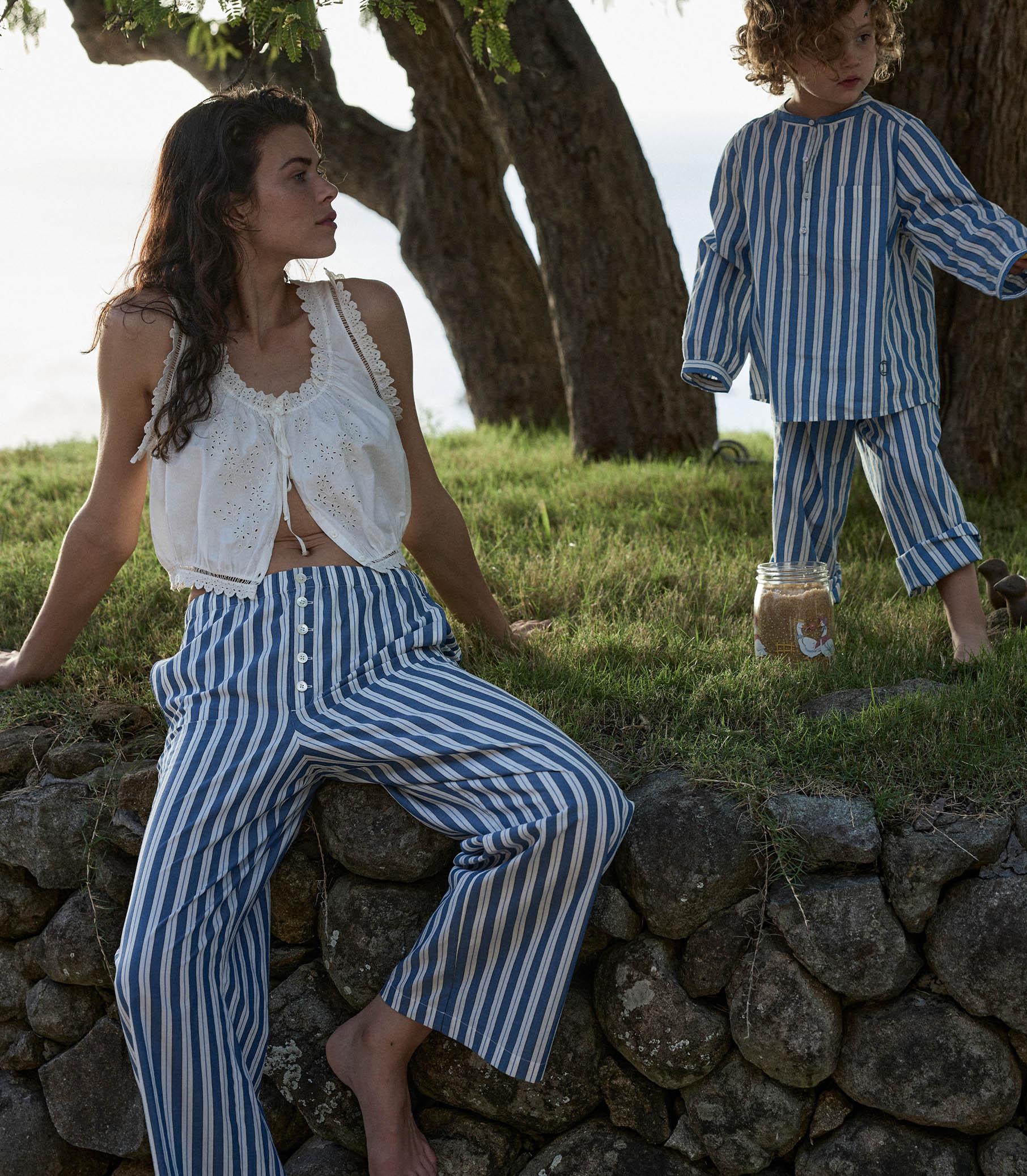 MORGAN PANT -- LUCERNE STRIPE Product Image