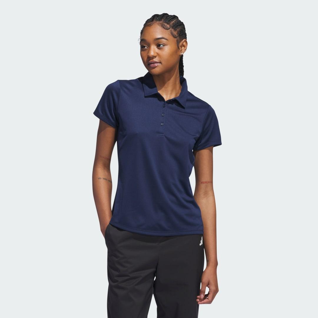 Womens Solid Performance Short Sleeve Polo Shirt Product Image