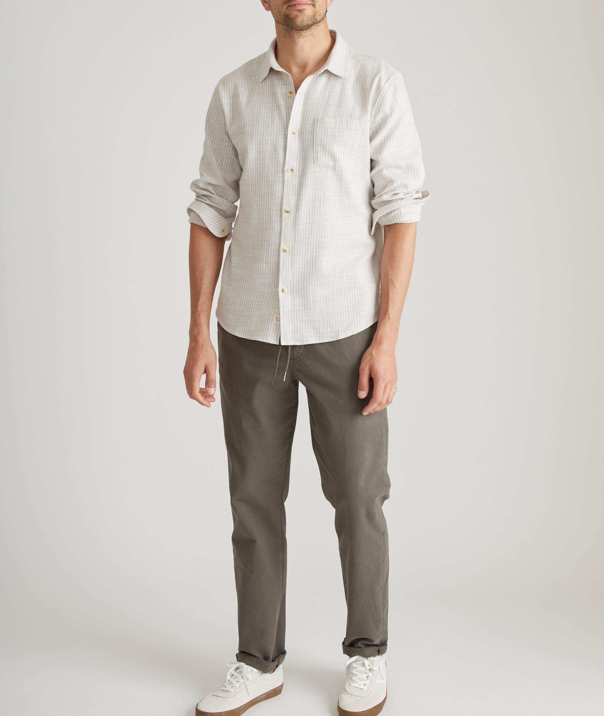 Stretch Selvage Long Sleeve Shirt Product Image